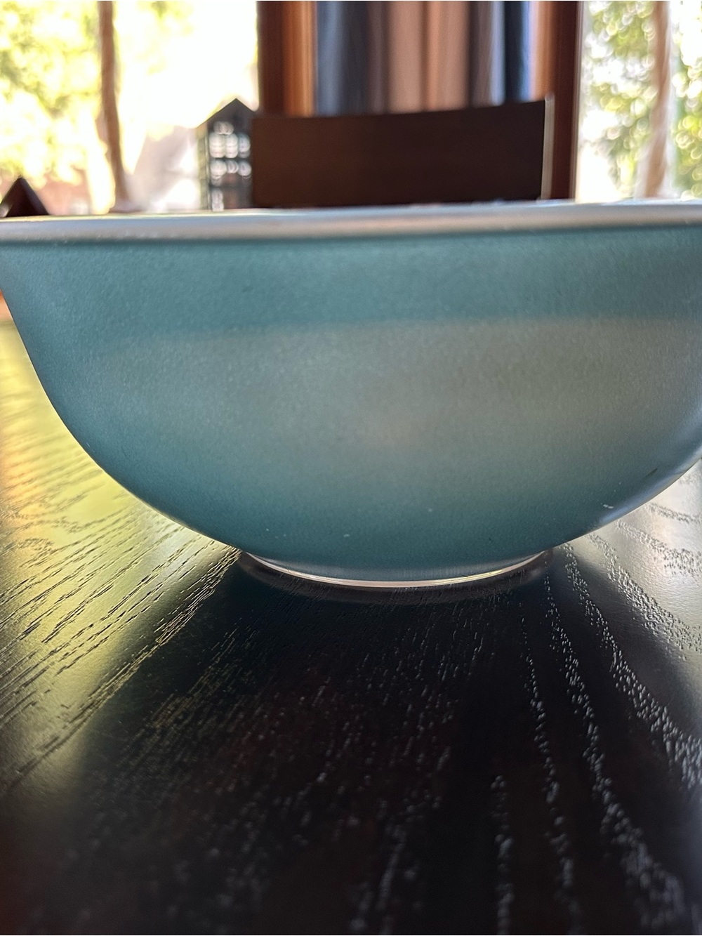 Vintage Pyrex Slate Blue 325 Mixing Bowl 2.5L Clear Bottom